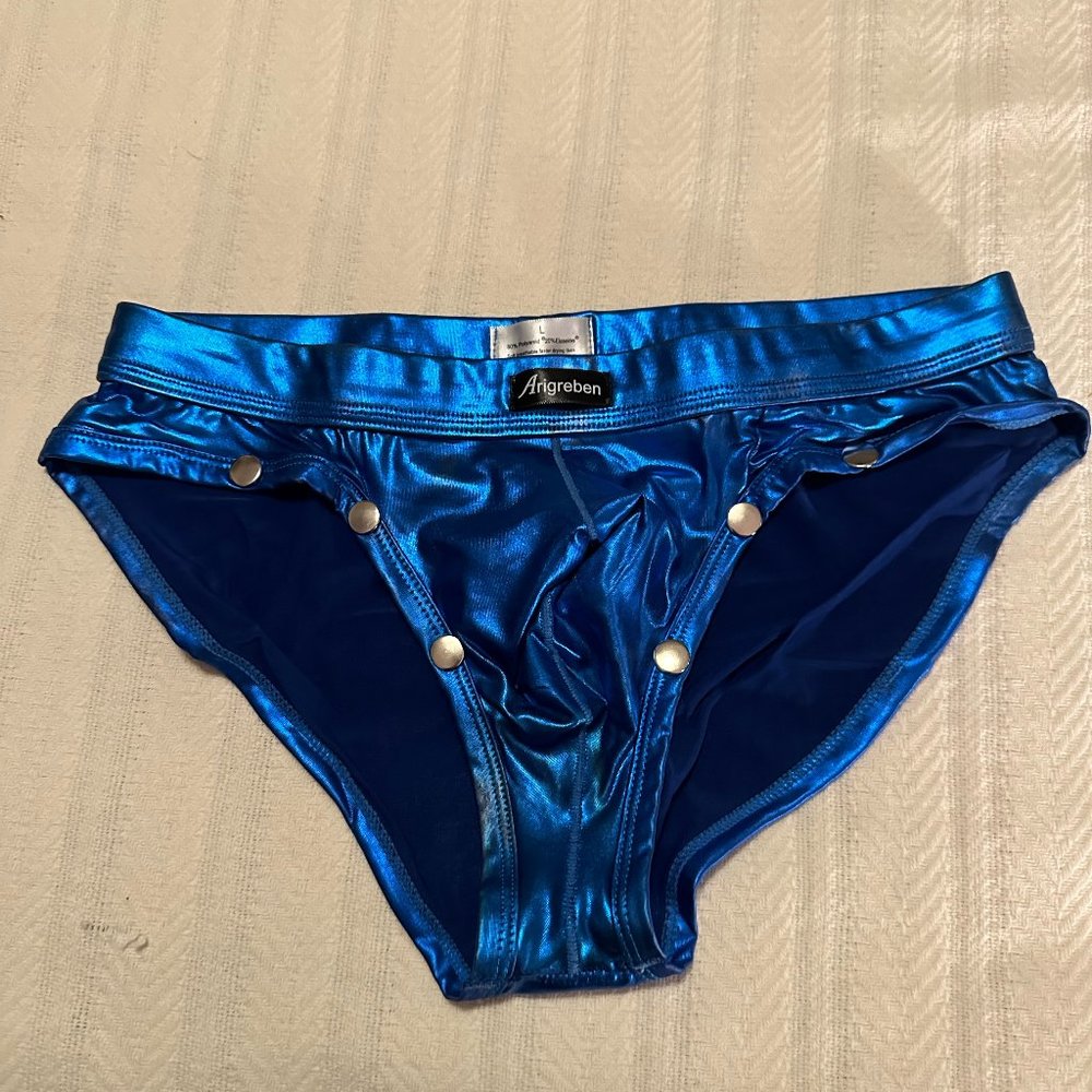 Argreven Blue posing briefs - Size "L" but smaller so more like Size "M"